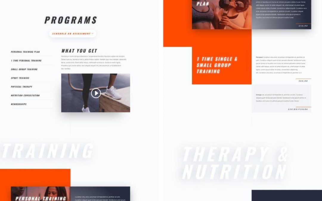 ET – Personal Trainer Services Page