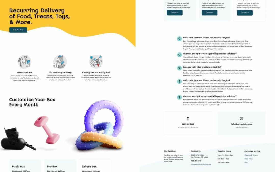 ET – Pet Supply Membership Page