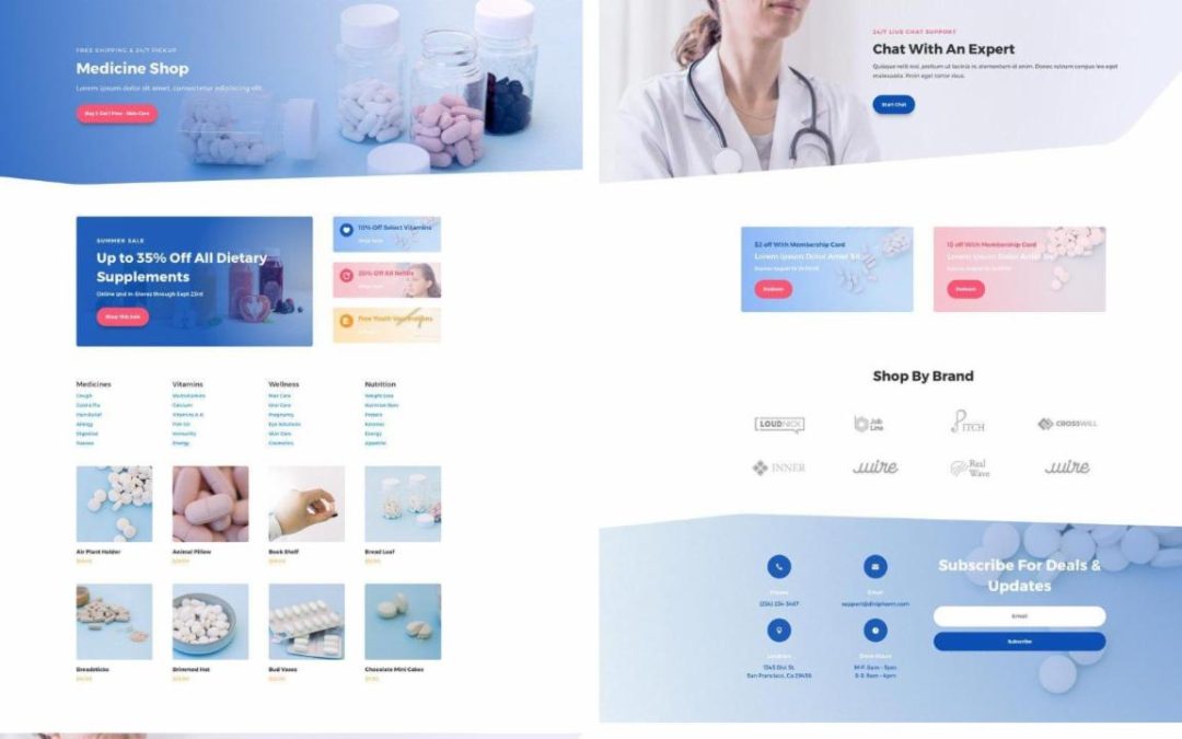 ET – Pharmacy Shop Page