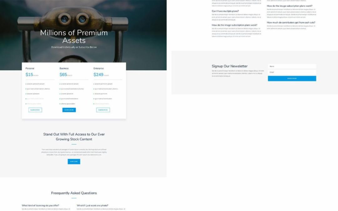 ET – Photo Marketplace Pricing Page