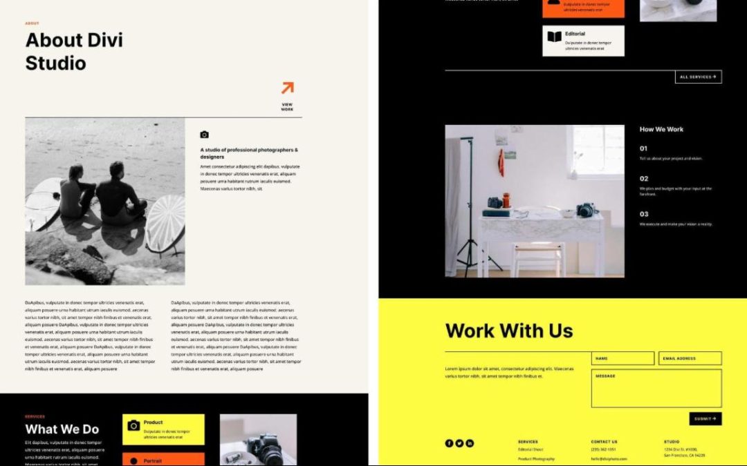 ET – Photography Studio About Page
