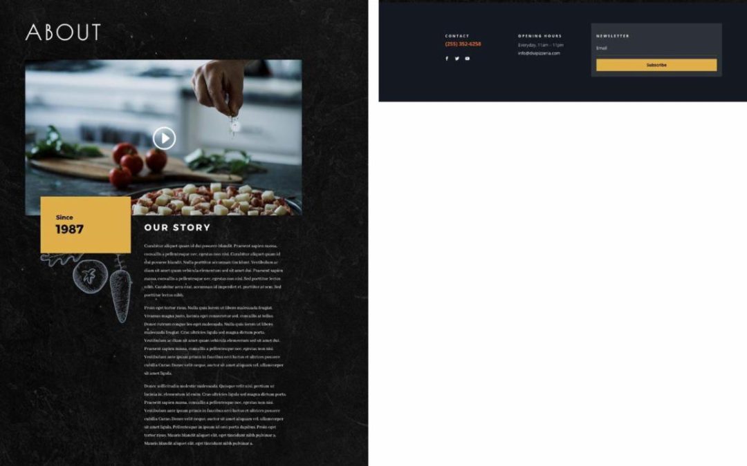 ET – Pizzeria About Page