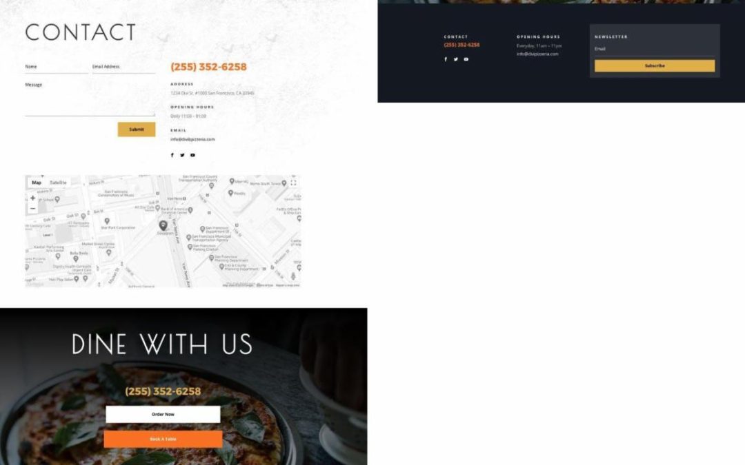 ET – Pizzeria Contact Page
