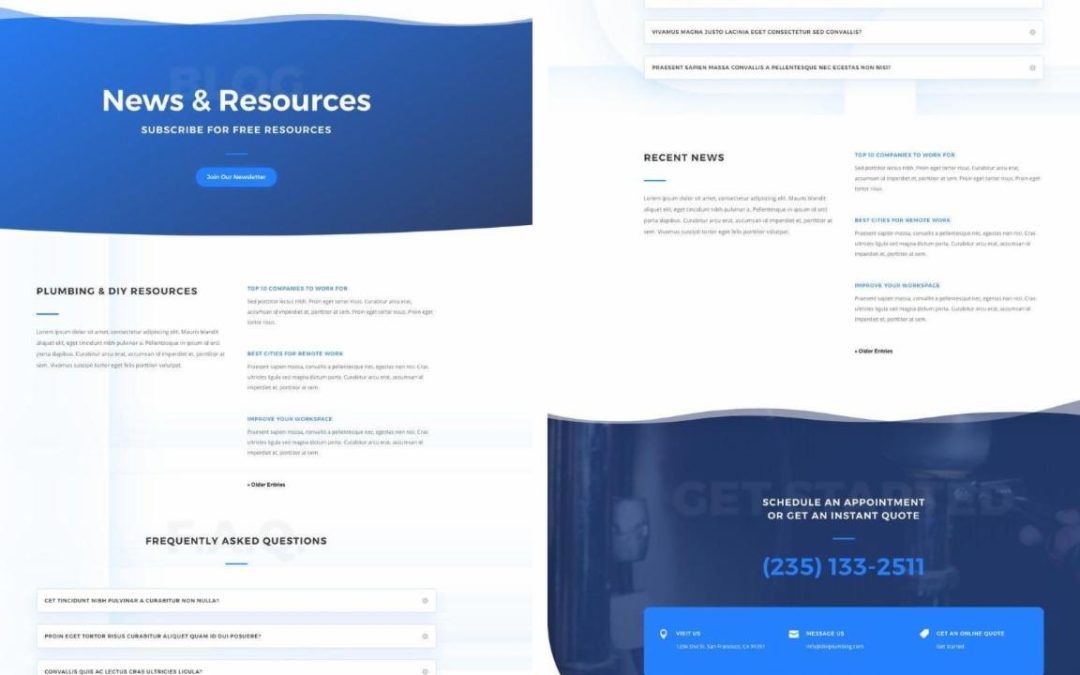 ET – Plumber Blog Page