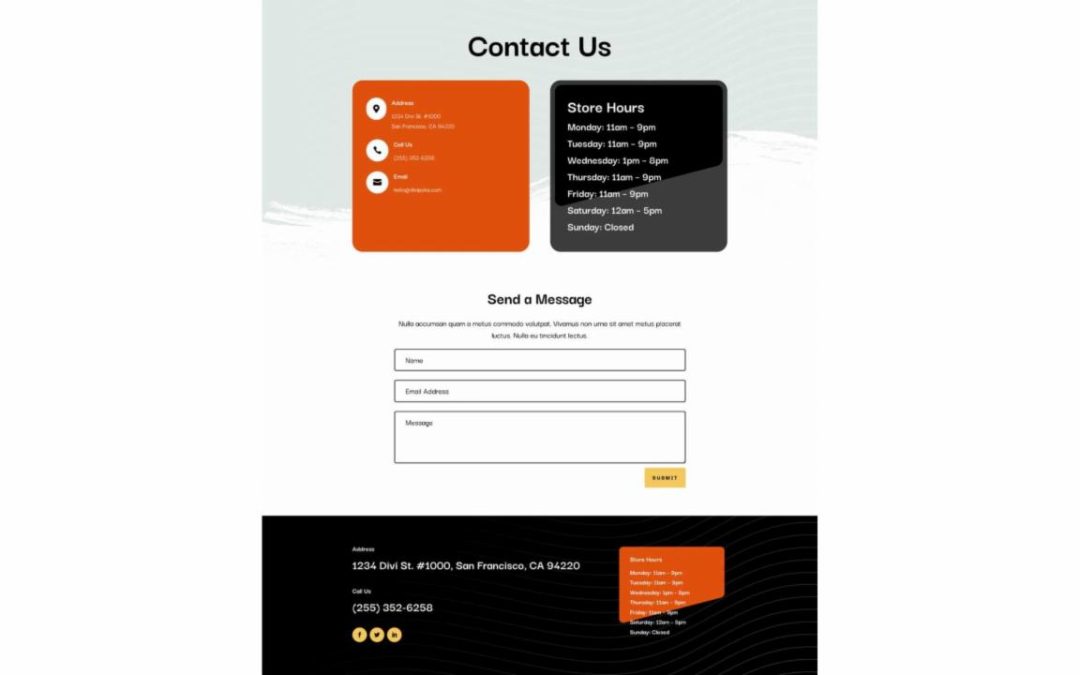 ET – Poke Restaurant Contact Page