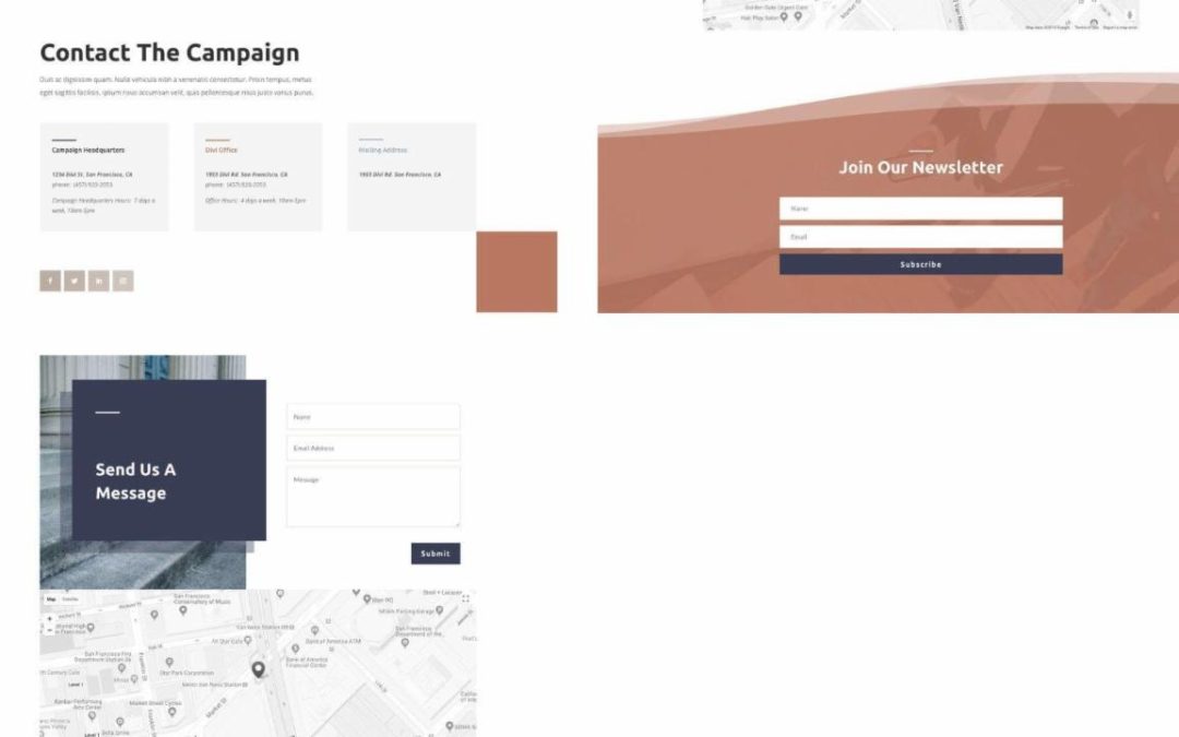 ET – Political Candidate Contact Page