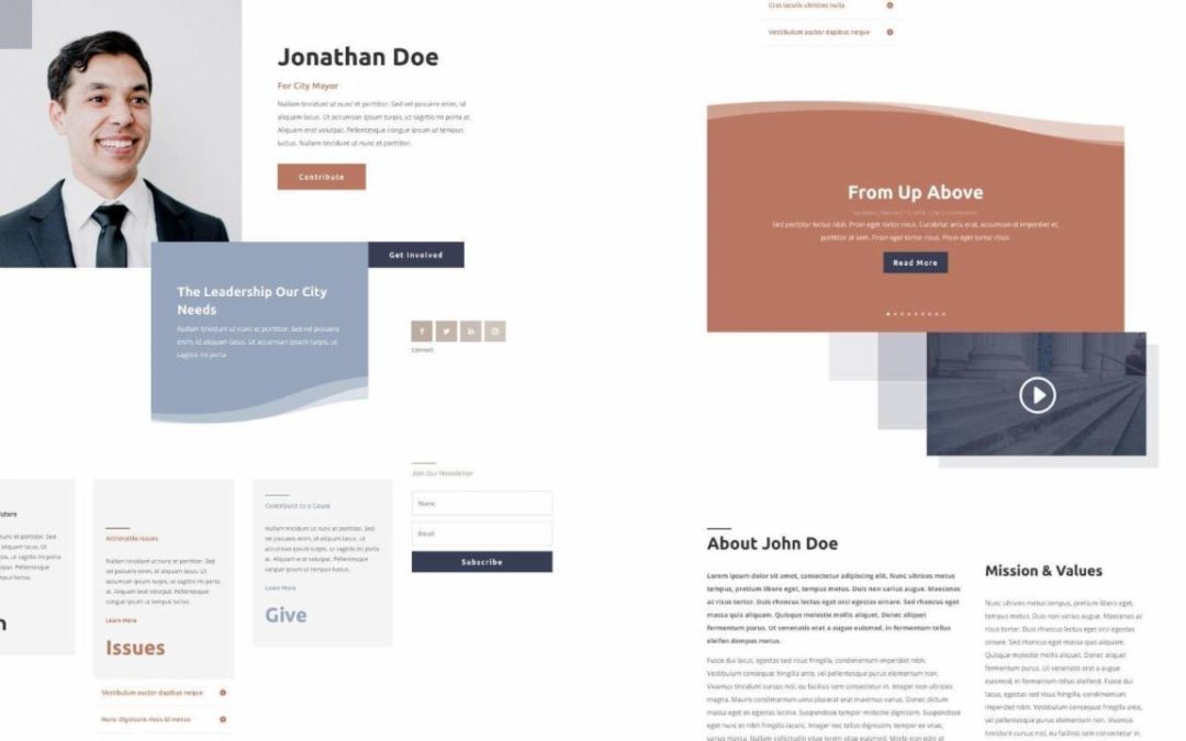 ET – Political Candidate Landing Page