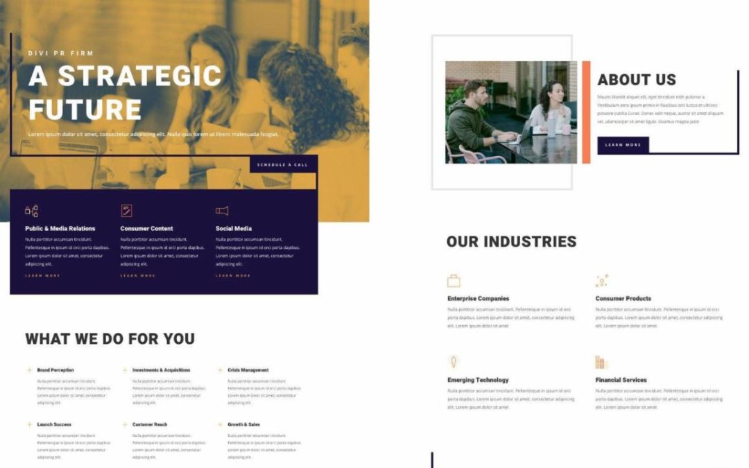 ET – PR Firm Landing Page