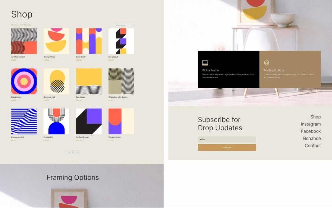 ET – Print Designer Shop Page