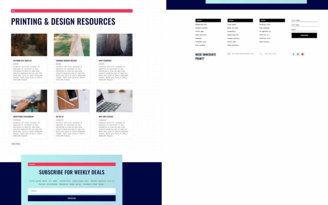 ET – Print Shop Blog Page