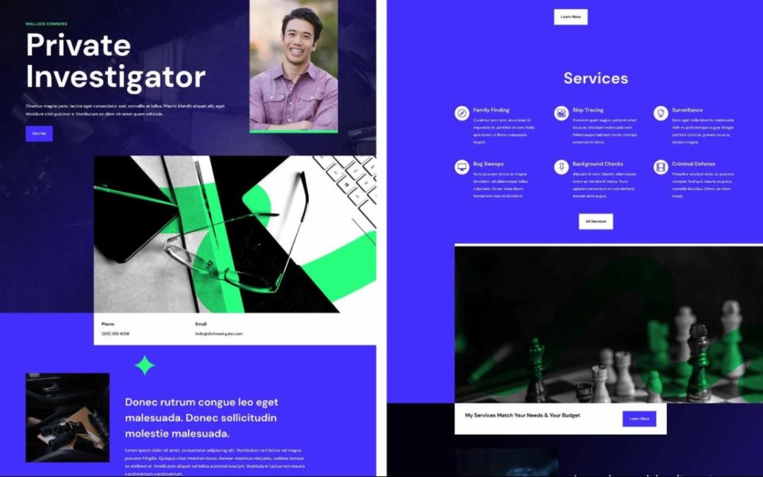ET – Private Investigator Landing Page
