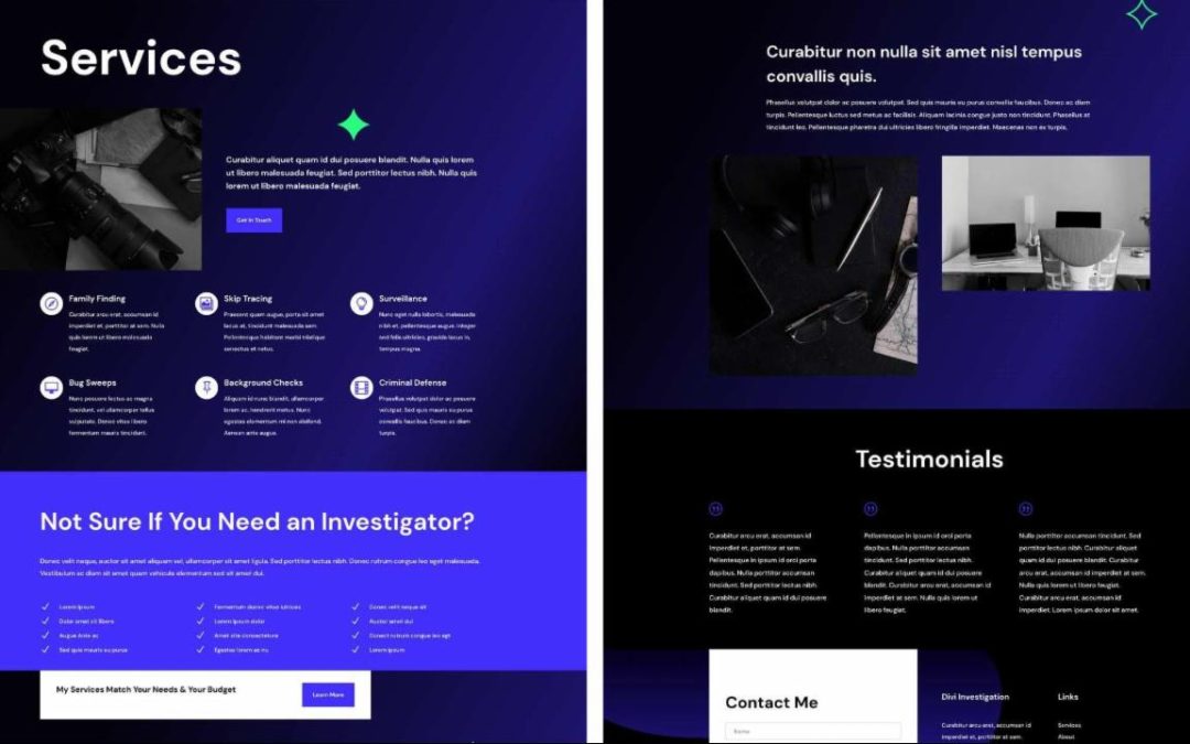 ET – Private Investigator Services Page