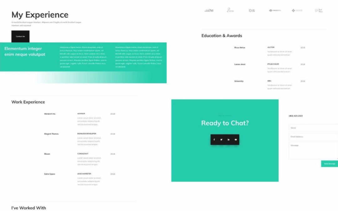 ET – Professional CV Experience Page