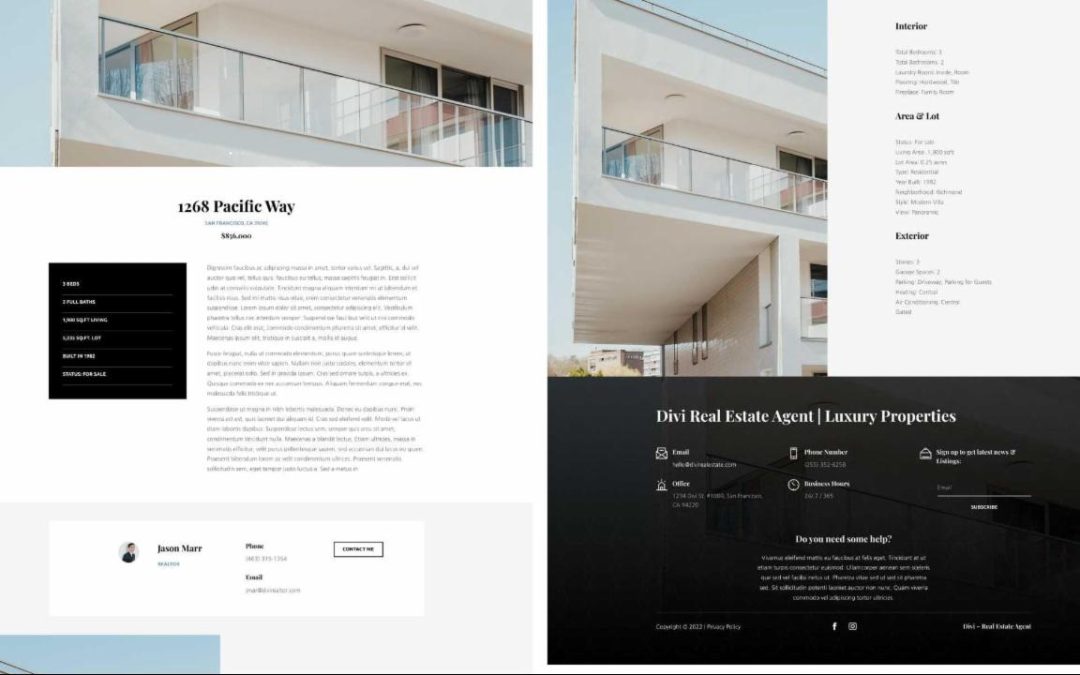 ET – Real Estate Agent Listing Page