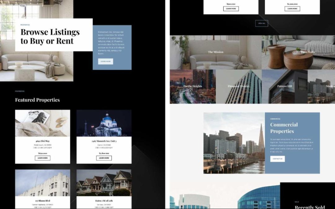 ET – Real Estate Agent Properties Page
