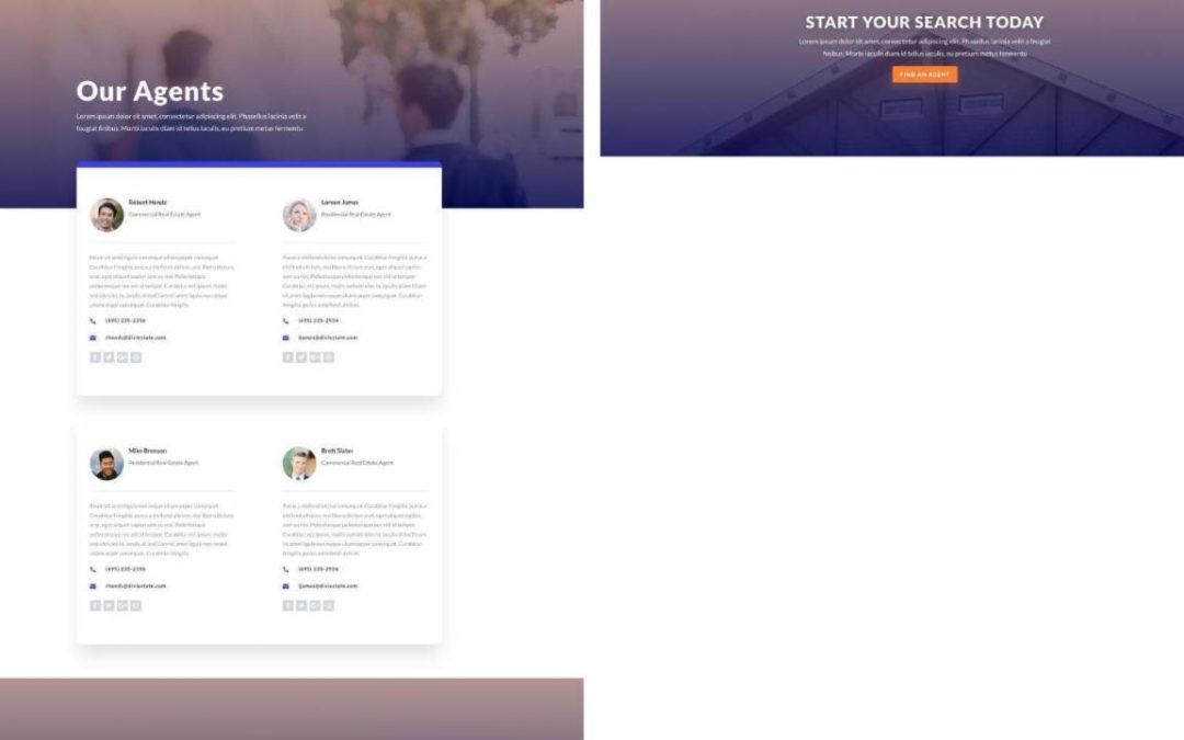 ET – Real Estate Team Page