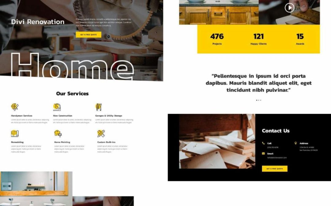ET – Renovation Home Page