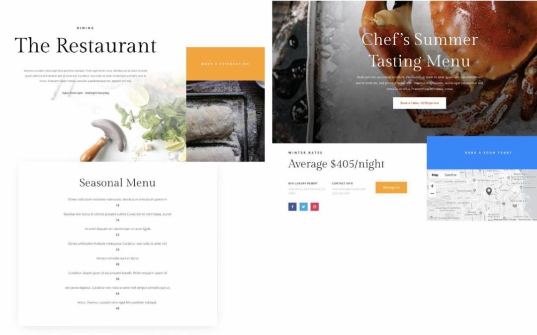 ET – Resort Restaurant Page