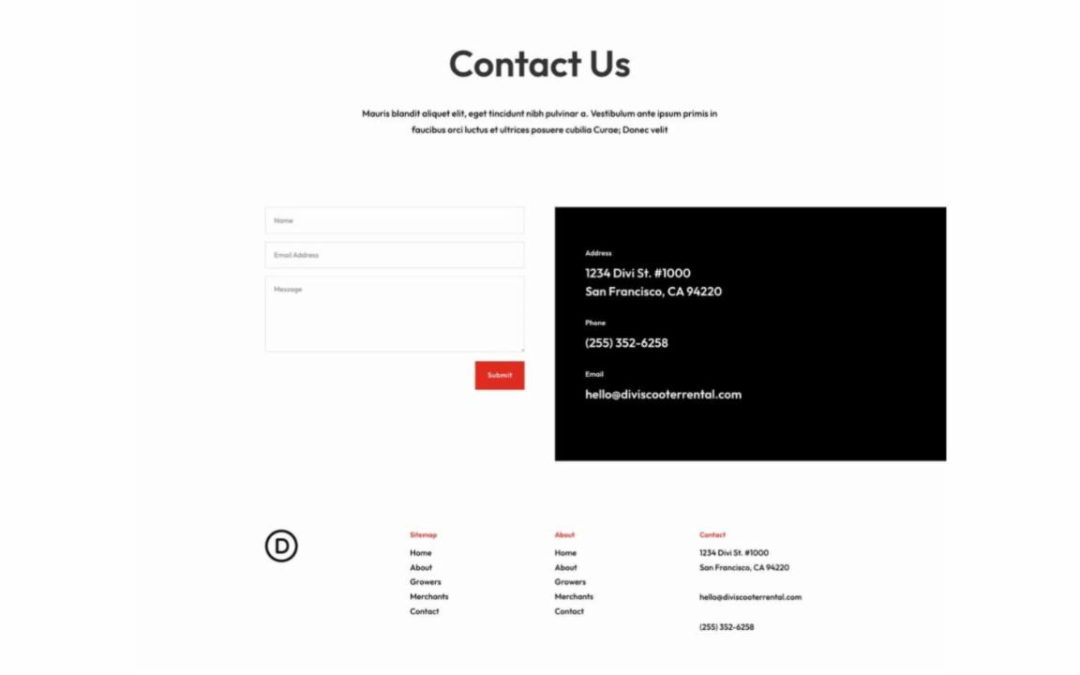 ET – Scooter Rental Contact Page
