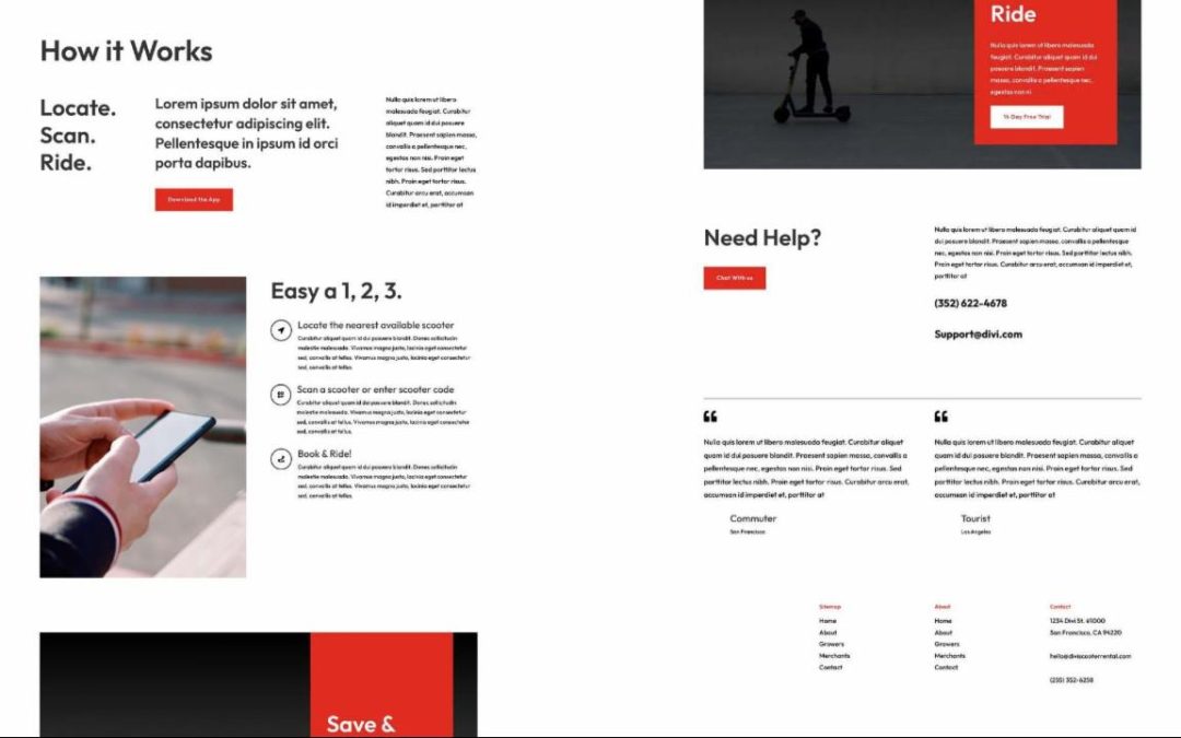 ET – Scooter Rental How It Works Page