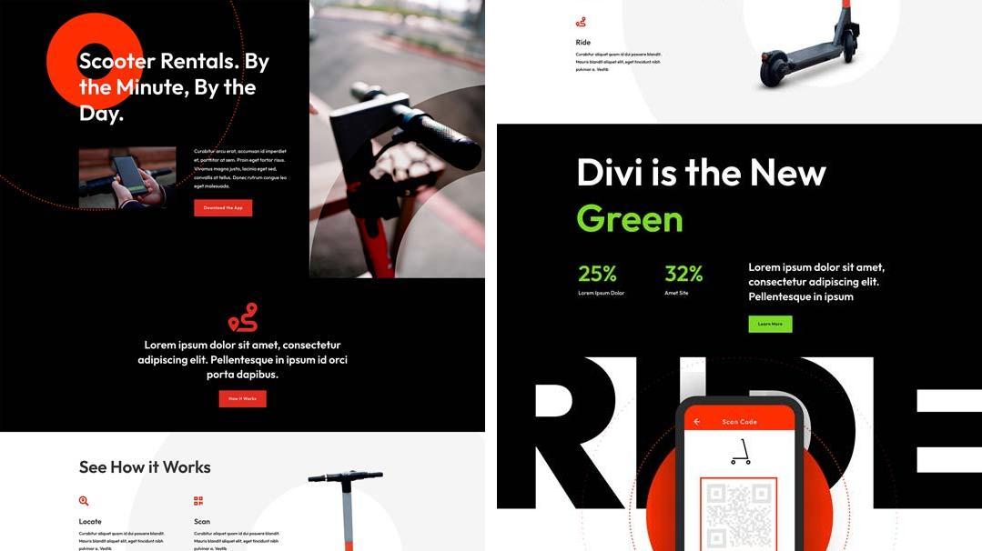 ET – Scooter Rental Landing Page