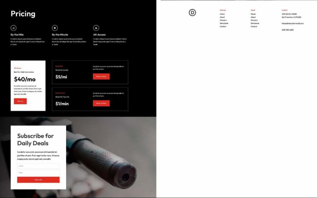 ET – Scooter Rental Pricing Page