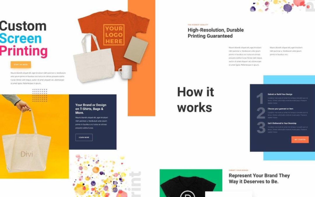 ET – Screen Printing Landing Page