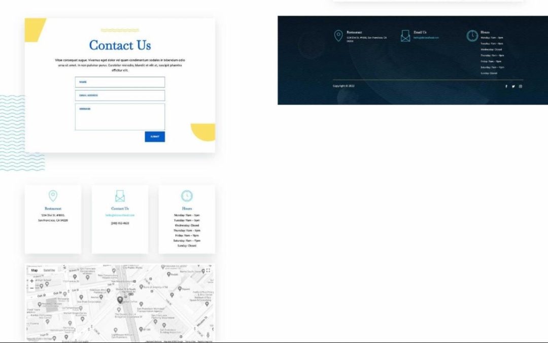 ET – Seafood Restaurant Contact Page