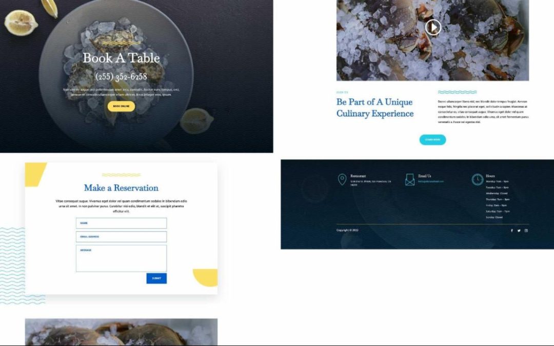 ET – Seafood Restaurant Reservations Page
