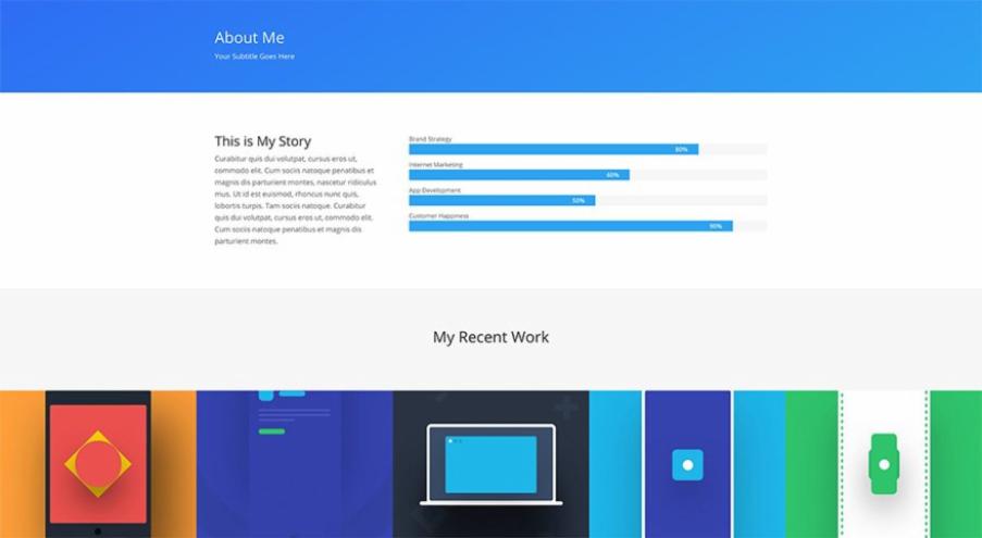 ET – Simple About Me Page