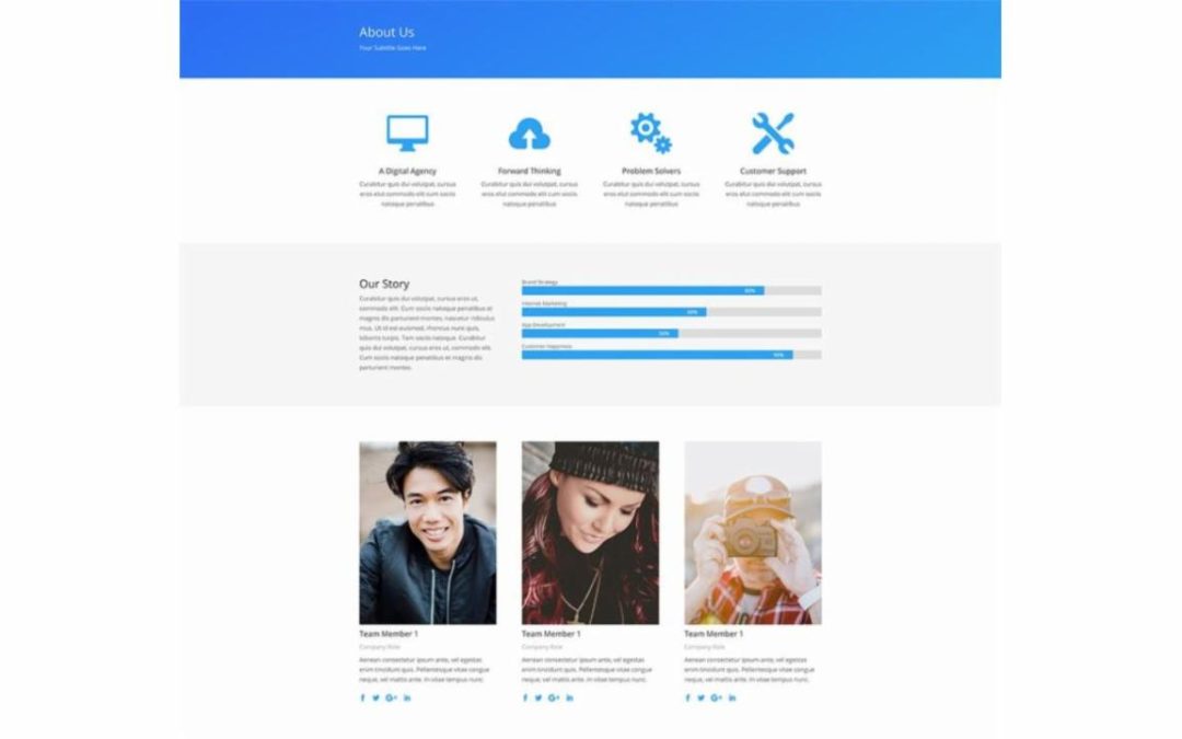 ET – Simple About Us Page