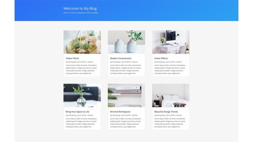 ET – Simple Blog Page