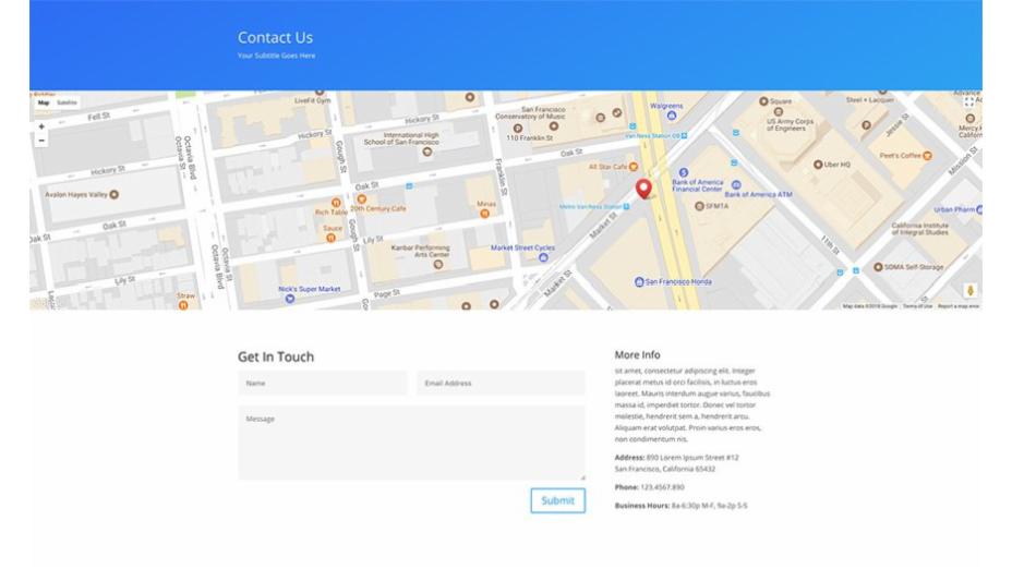 ET – Simple Contact Us Page
