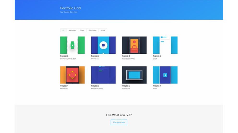 ET – Simple Portfolio Page