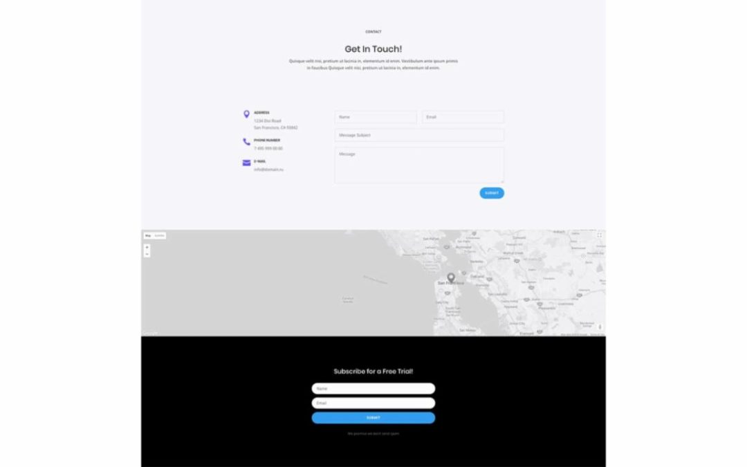 ET – Software Marketing Contact Page