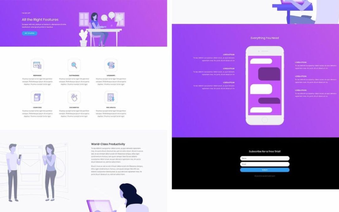 ET – Software Marketing Features Page