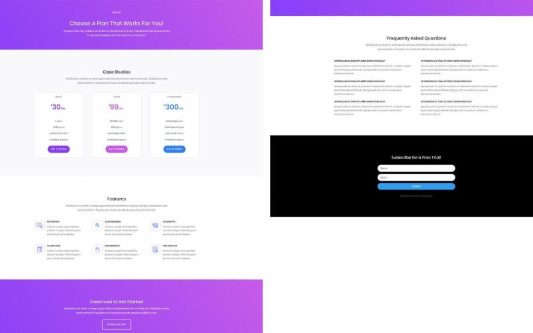 ET – Software Marketing Pricing Page
