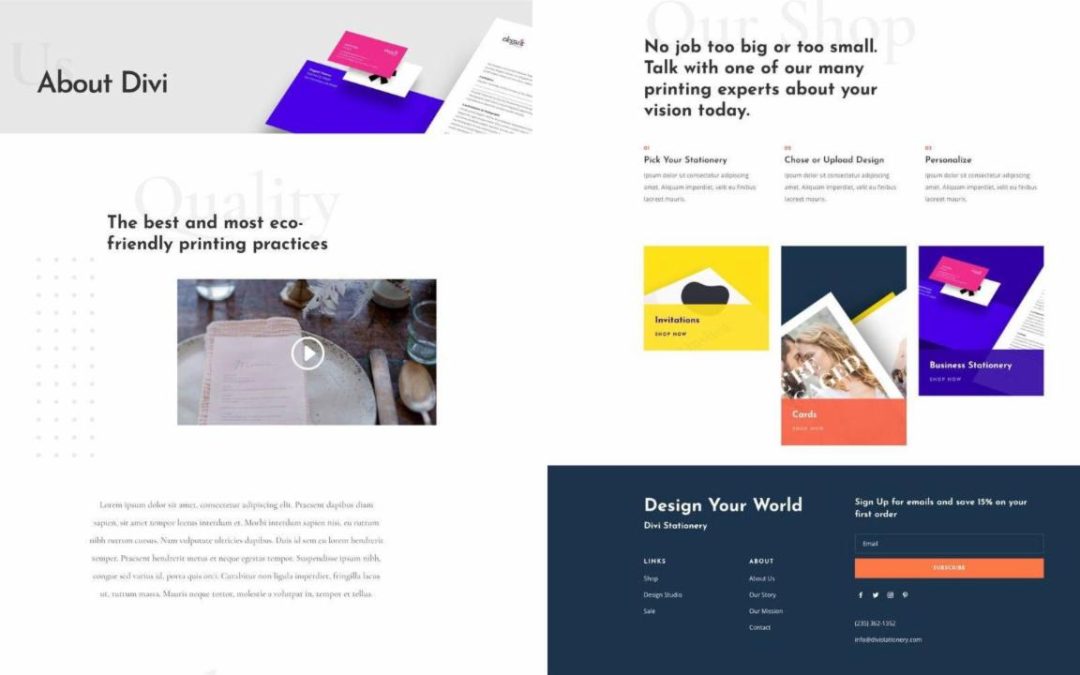 ET – Stationery Shop About Page