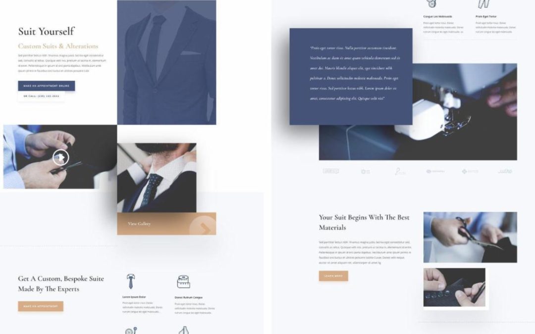 ET – Suit Tailor Landing Page