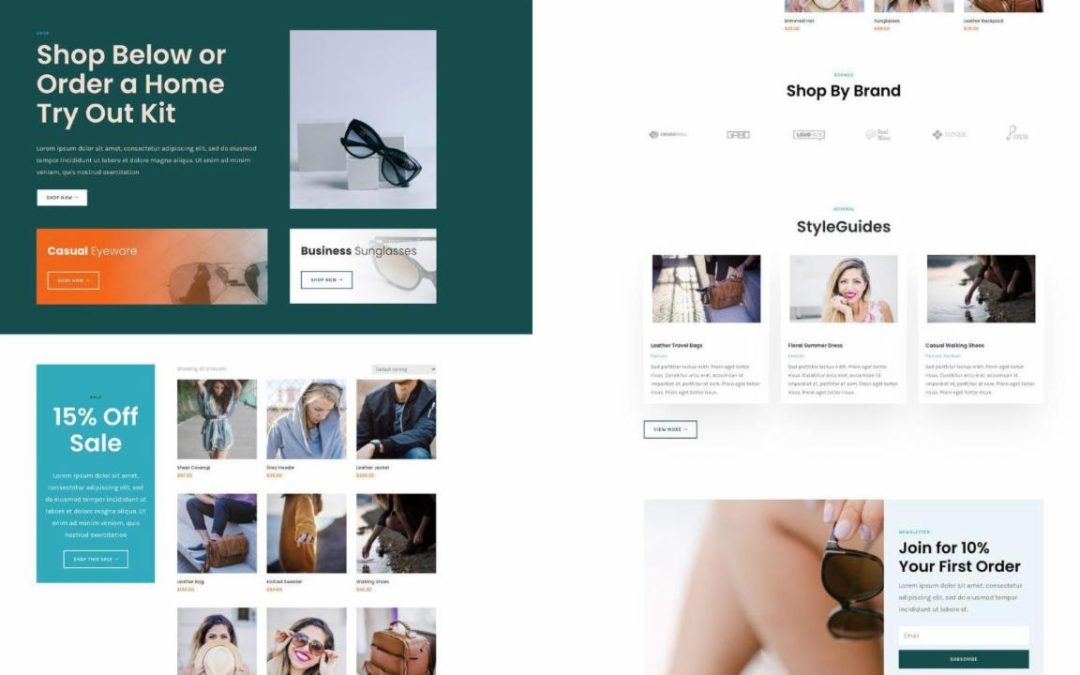 ET – Sunglasses Shop Shop Page