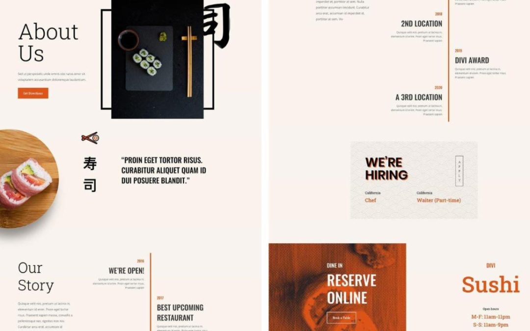 ET – Sushi Restaurant About page