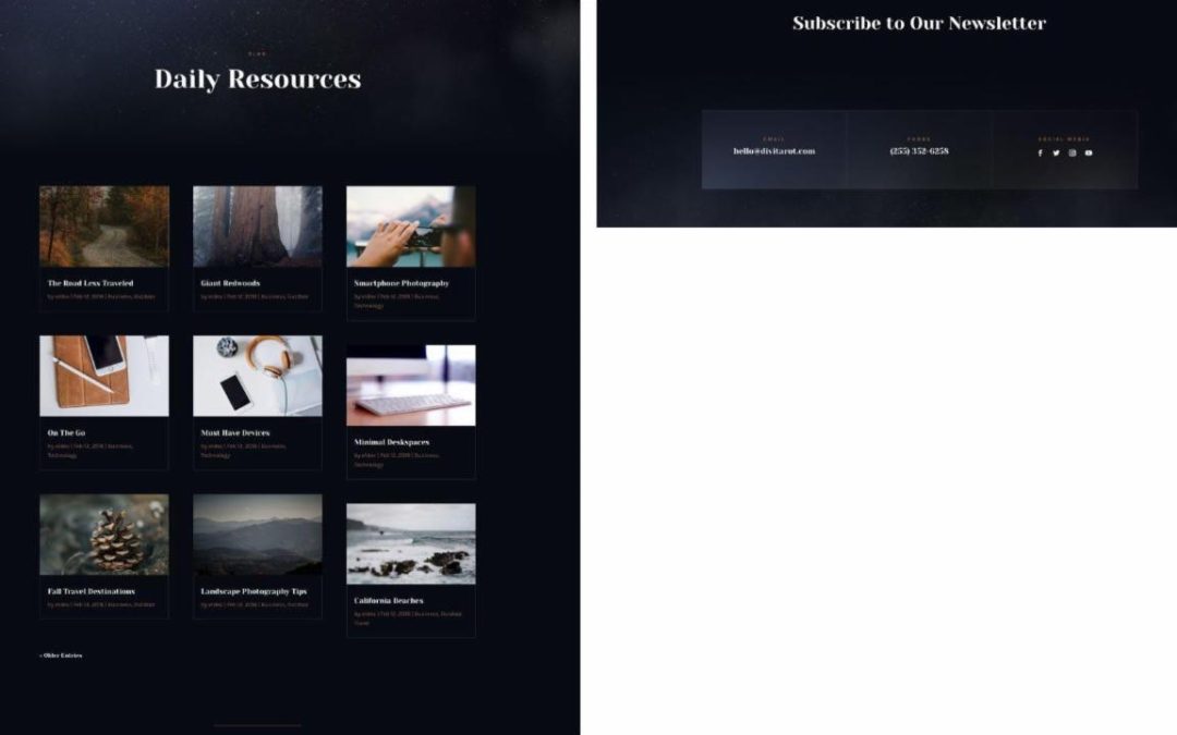 ET – Tarot Blog Page
