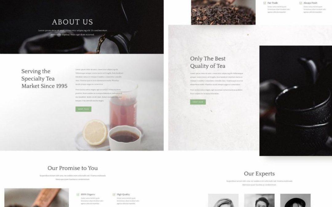 ET – Tea Shop About Page