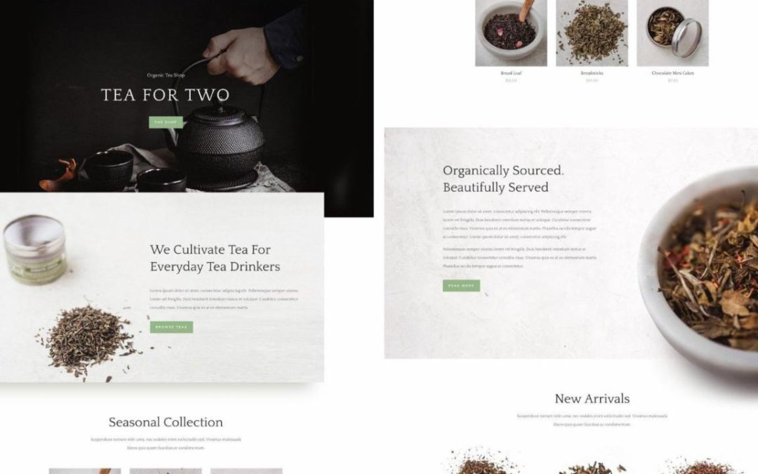 ET – Tea Shop Landing Page