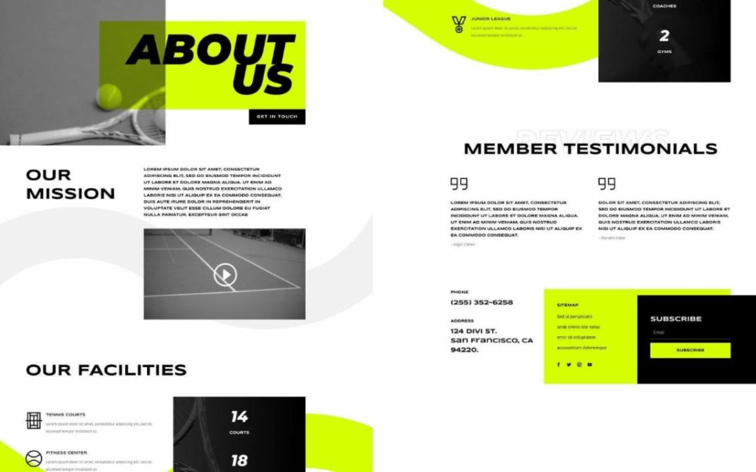 ET – Tennis Club About Page