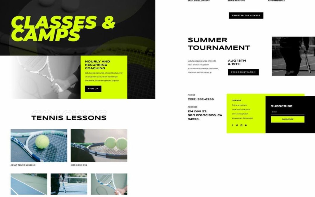 ET – Tennis Club Classes Page