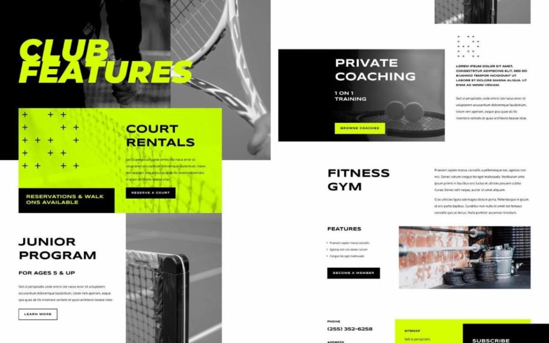 ET – Tennis Club Services Page