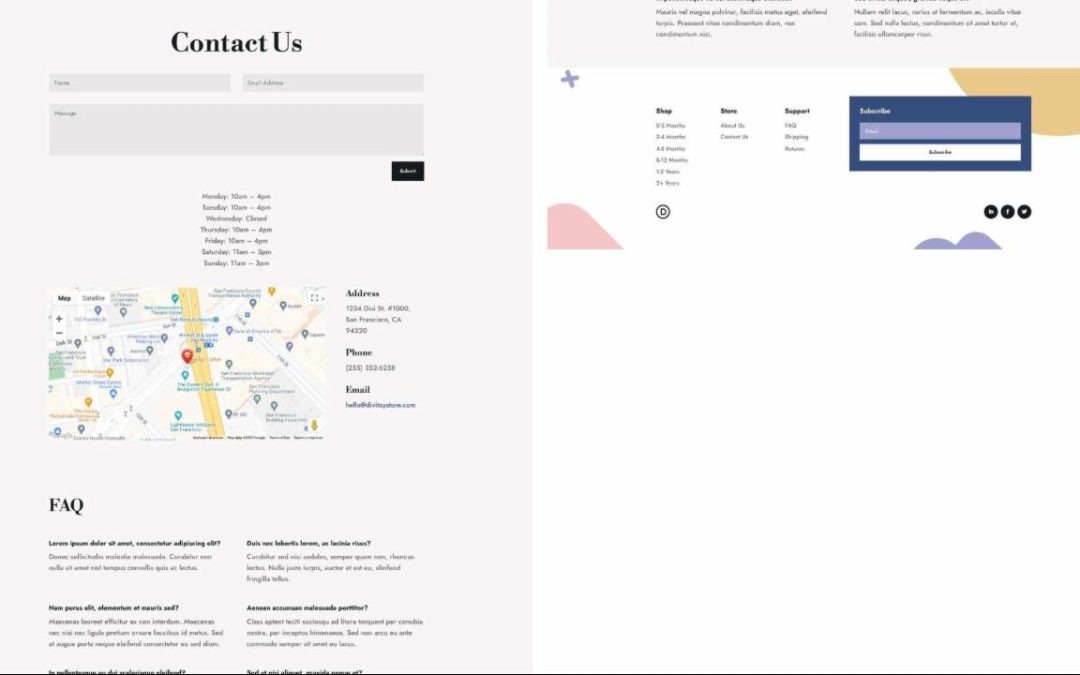 ET – Toy Store Contact Page
