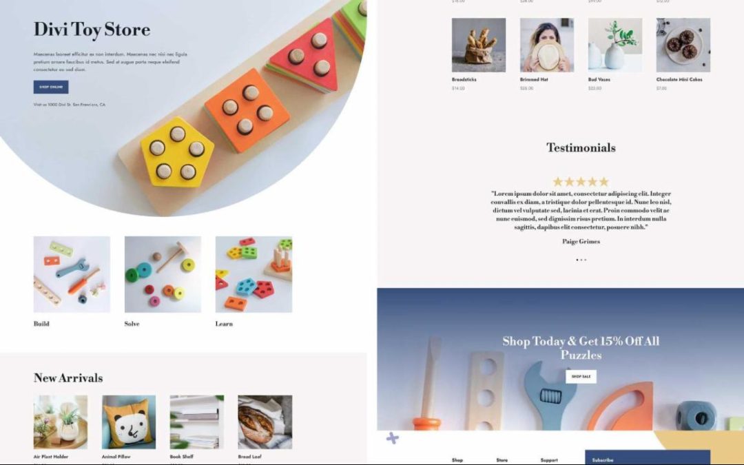ET – Toy Store Home Page