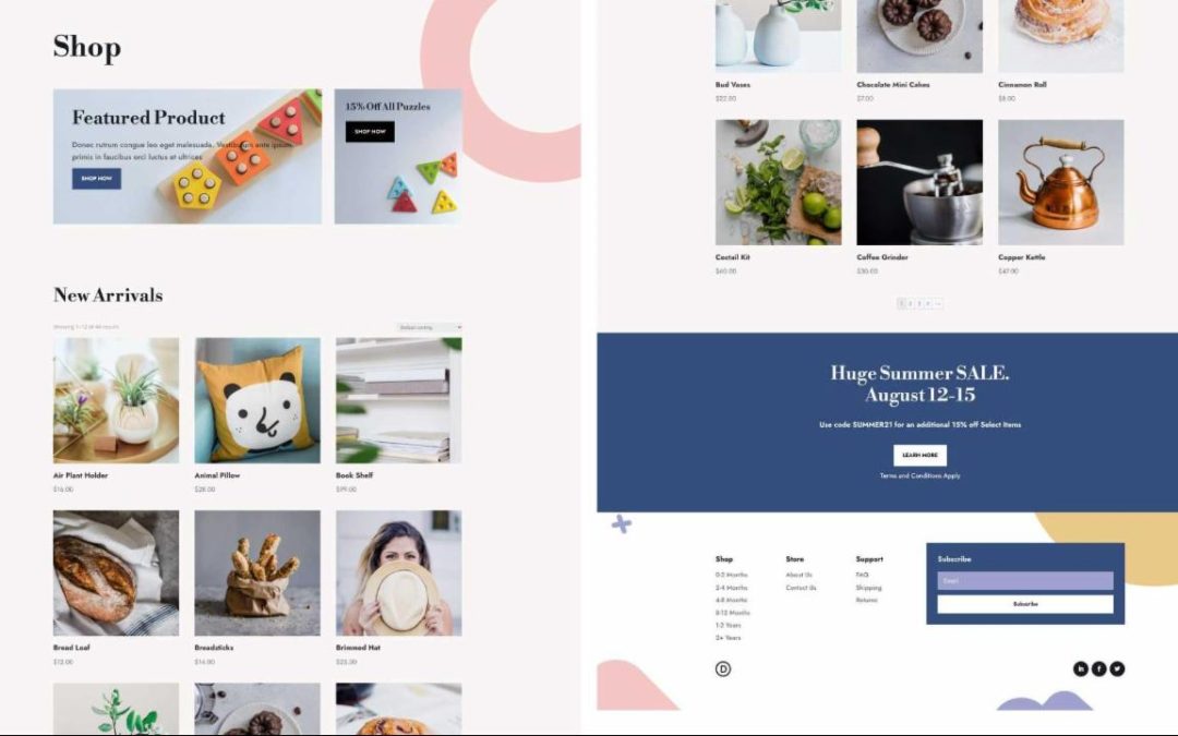 ET – Toy Store Shop Page